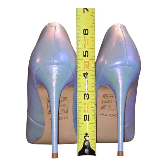 ALDO Stressy Powder Blue Iridescent Stiletto sz 6 - Picture 7 of 11